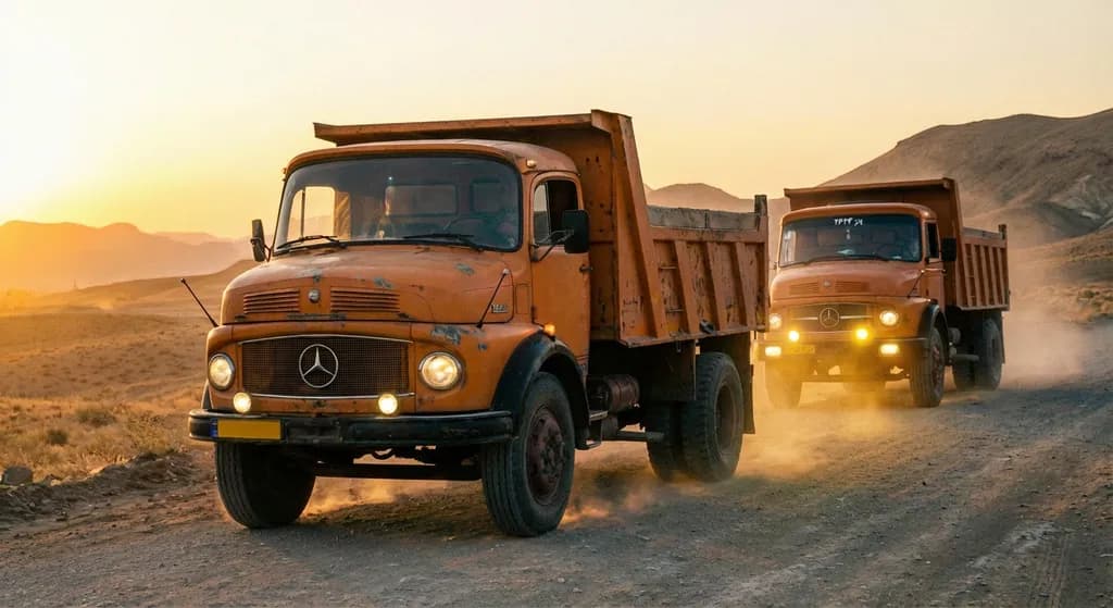 کامیون بنز 1924 مقایسه با بنز 2624